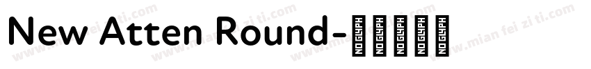 New Atten Round字体转换